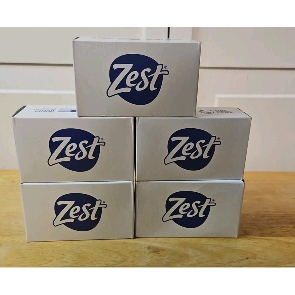 Vintage 1989 Original Zest Bar Soap (5 Bars) Zestfully Clean 4oz New Old Stock‎